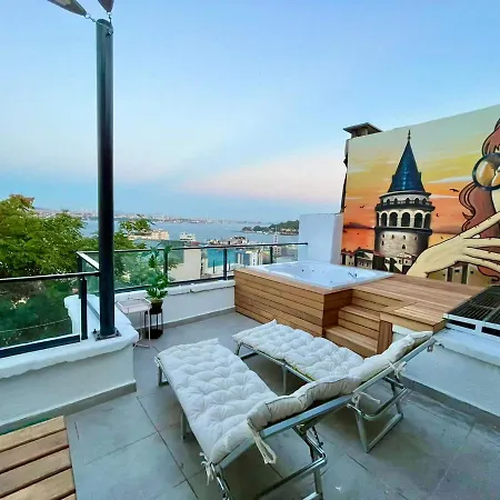 شقة Marvelous Flat With Jacuzzi Near Galata Tower *